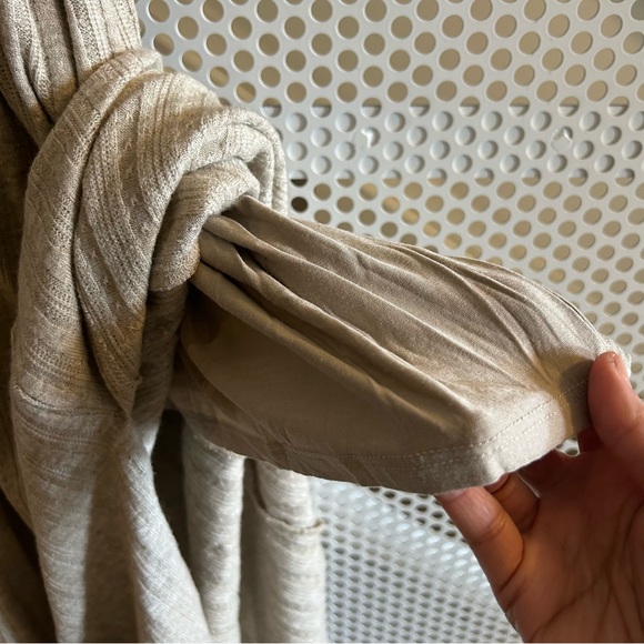 Anthropologie Amadi Knit Halter Midi Dress Size XL in  Oatmeal Cream NWT - Picture 8 of 12